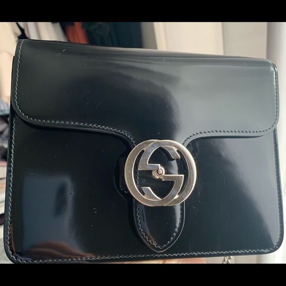 Authentic - GG Gucci marmont black leather bag. - Picture 12 of 13